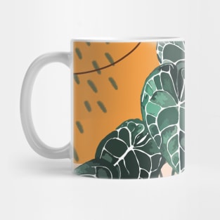 Mid Century Modern Abstract Botanical Illustration Mug